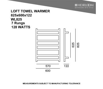 Loft 825 Towel Warmer          