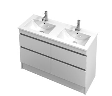 Lulu 1200 Floor-Standing Vanity with Double Bowl