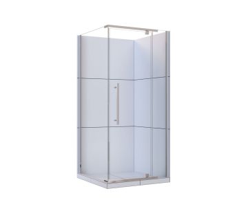 Marbella 2-Sided Corner Tile Showers Door Set
