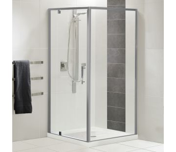 Millennium 2-Sided Corner Showers for Tiled Walls - Pivot Door