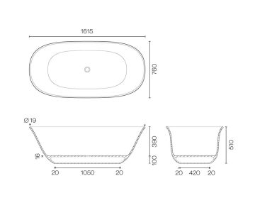 Niagara Cloud Freestanding Bath