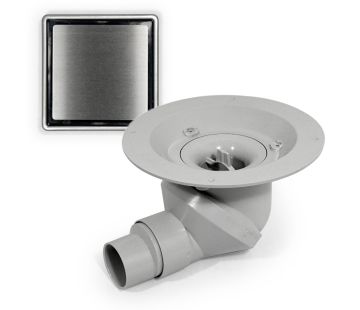 Revolver Tile Waste Kit - Elegance Stainless Steel