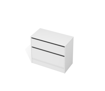 City 50 Vanity 1000 Floor - 2 Drawers