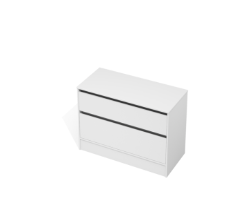 City 50 Vanity 1100 Floor - 2 Drawers