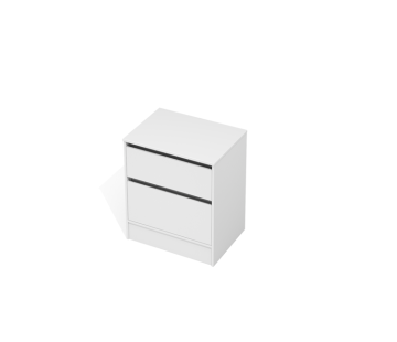 City 50 Vanity 700 Floor - 2 Drawers