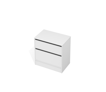 City 50 Vanity 800 Floor - 2 Drawers