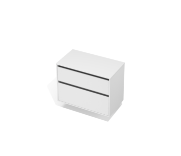 City 50 Vanity 900 Floor - 2 Drawers