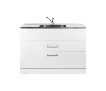 Studio Laundry Tub 1200mm, Drawer Model with Stainless Steel Top