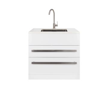 Studio Laundry Tub 900mm, Drawer Model with Composite Top