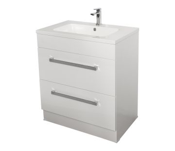 Maximo White Floor Standing Vanity and Top