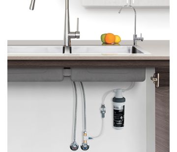 Quick Twist Undersink Water Filter System with DFU180 Faucet 